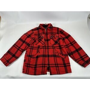 Towncraft  Buffalo Plaid Wool Jacket Men's M Coat Vintage JC Penney